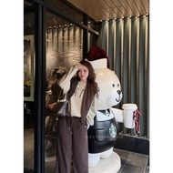 M1 H212 Ba Piece Freesiz Sweatshirt Set, Long-sleeved Sweatshirt Set with Shoulder Sweater and Dynam