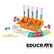 Educrateph Color Matching Beads Game with Tweezers | Fine Motor & Early Math (3+) sequence