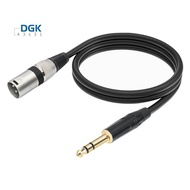 1/4 Inch to XLR Male Balanced Signal Interconnect Cable 6.35mm to XLR Patch Cable Microphone Balance