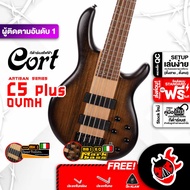 รับส่วนลดสูงสุด 25.- Cort C5 Plus สี Antique Brown Burst เบสไฟฟ้า Cort C5 Plus OVMH Electric Bass Gu