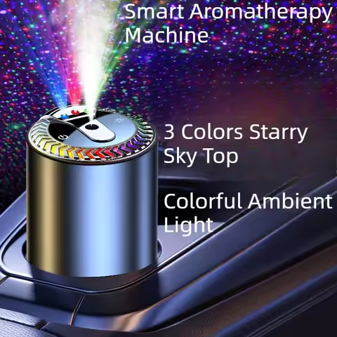 Starry Sky Ambient Light Car Perfume Diffuser, Smart Automatic Spray Car Fragrance Diffuser