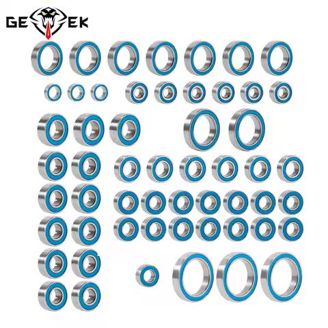 55Pcs Sealed TRX6 Bearing Set for 1/10 RC Crawler TRX-6 Chassis G63 6X6 Axles Transmission Replaceme