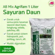 Nutrisi Hidroponik AB Mix Sayur Sayuran Daun Agrifam 1 Liter