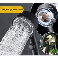 Six-gear mode Pressurized shower head Shower head high pressure Stainless steel shower head set