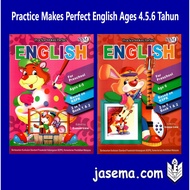 Practice Makes Perfect English for Preschool Ages 4&5 6 Tahun Book 1&2