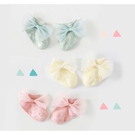 Ariel bow socks baby ribbon socks