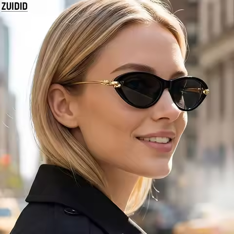 Vacation Cat Eye Sunglasses Women Trendy 2026 UV400 Protection Fashion Glasses Luxury Lentes De Sol 