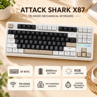 ATTACK SHARK X87 Mechanical Keyboard, 87-Key, Tri-Mode, Hot-Swappable