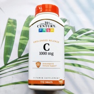 วิตามินซี Vitamin C แบบ Prolonged Release 1000mg 110 Tablets - 21st Century