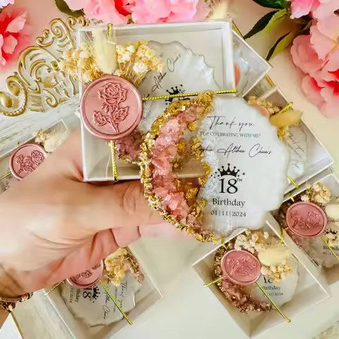 Personalized 18th Birthday Magnet Favors, Quinceañera Magnet Party Favor, Quinceañera Gift, Sweet 16