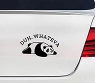 Duh. Whateva Lazy Banda Sarcastic Humor Funny Relationship Quote Window Laptop Vinyl Decal Decor Mirror Wall Bathroom Bumper Stickers for Car 6” Inch