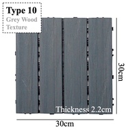 [SG THEJOYLAND] Outdoor Decking Tile Artificial Grass Wooden Decking Tiles Turf Interlocking Wooden 