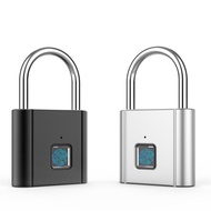 Keyless B Charging Door Lock Fingerprint Smart Padlock Quickly Unlock Zinc Alloy Metal Self-imaging Chip 10 Fingerprints