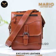 VALQO MARIO Tas Kulit Tas Pria Tas Selempang Kulit Sapi Slingbag Kulit Laki Cowok