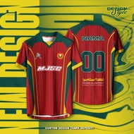 Kedah Jersey Custom Name Baju Lelaki - Thailand Viral Jersey Tiktok Retro Collar Jersey Plus Size Me