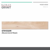 PROMO Roman Granit dQueensland Maple 90x15 (Granit Lantai Motif Kayu