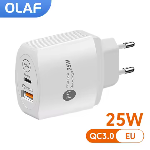 Olaf PD 25W USB C Charger Phone Charger Fast Charging Type C Charger Quick charge 3.0 Adapter For iP