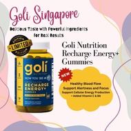 Goli Energy+ Gummies - 60 Count Nitrosigine®, Caffeine, Focus & Alertness Cellular Energy Boost
