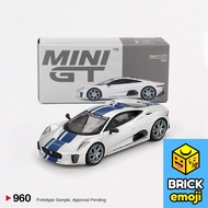 Mini GT 960 Jaguar C-X75 Silver LHD 1/64