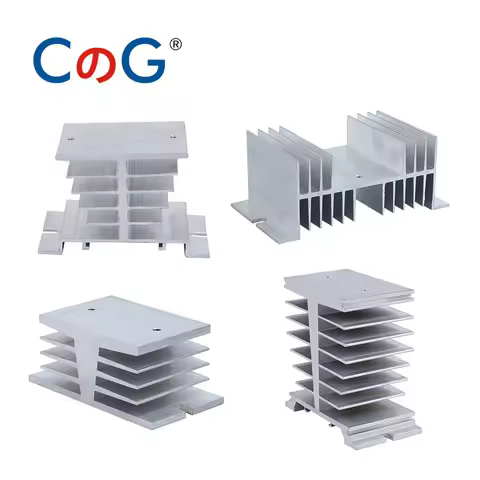 CG Radiator For Single Phase 10A 25A 40A 60A 80A 100A 120A 200A Aluminum Heat Sink SSR-10DA 25DA 40D