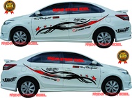 Stiker Mobil Sedan Vios Stiker Cutting Vios Stiker Body Samping Toyota Vios