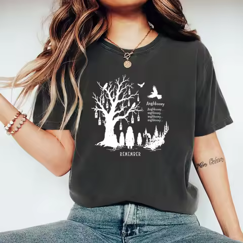 Anghkooey From Inspired T-Shirt Horror TV Series Tee Spooky Mystery Fan Gift Faraway Tree Graphic T