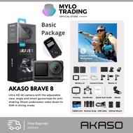 AKASO Brave 8 4K60FPS Action Camera Dual Color Screens 8K Time Lapse IPX8 Waterproof Akaso Action Ca