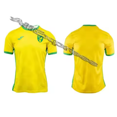 Homer 24/25 New Season Norwich Home Jersey Motorcycle Short Sleeved 3D T-shirt Quick Drying Sweat Wi