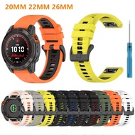 20mm 22mm 26mm Quick Release Strap for Garmin Fenix 7s 6X 6 5S Instinct 2s G1 Gen2 Tactix7 Pro Quatix 7x Epix Pro Descent Mk 3i Forerunner 965 955