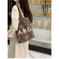 Leopard Print Apc Korean Leopard Print Super Large Capacity Mommy Canvas Bag Canvas Bag Tote Bag Sho