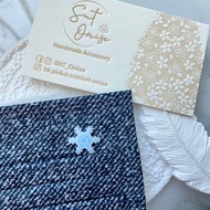 【初・雪花 擴香石口罩扣】香港手作/擴香石飾品/聖誕禮物/聖誕節