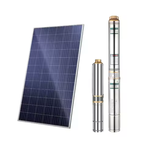 1HP 2HP 3HP 4HP 5HP 6HP Solar Powered Copper & Stainless Steel Deep Well Submersible Water Pump for 