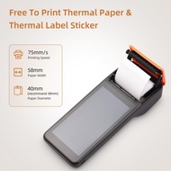 fangzi Pos System Handheld 3G POS Receipt Printer Android 8.1 1D/2D Barcode Scanner PDA Terminal Sup