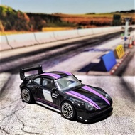 HOT WHEELS PREMIUM EURO STYLE PORSCHE 993 GT2 PURPLE LOOSE with RUBBER TYRE