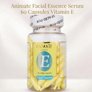 100% Original Animate Facial Essence Serum 60 Capsules Vitamin E Instant Whitening,