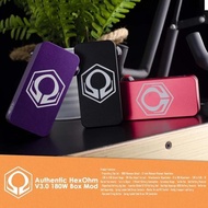 Authentic HexOhm V3.0 180W Box Mod Anodized Plain MurMer
