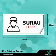 Sticker Stiker Surau Ruang solat musolla sticker surau lelaki sticker surau perempuan sticker surau 
