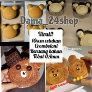 Mold 10x3cm CROMBOLONI BEAR/CROMBOLONI BEAR/RING Bread/Cake Character BEAR Shape Size 8-10/ HOTDOG B