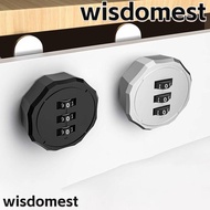 WISDOMEST Password Lock, Zinc Alloy 3 Digital Code Combination Lock,  Furniture Anti-theft Security Drawer Lock Cupboard Drawer