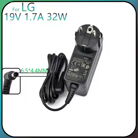 EU Plug 19V 1.7A AC Power Adapter Wall Charger For LG ADS-40FSG-19 19032GPG-1 EAY62790006]