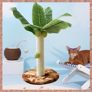 (QCMY) Cat Scratching Post for Cats Tree Catcus Cat Scratcher Posts Toy Cute Kitten Kitty Sisal Rope