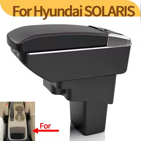For Hyundai Solaris Accent RB Solaris Verna 2011-2016 car interior center console modification stora