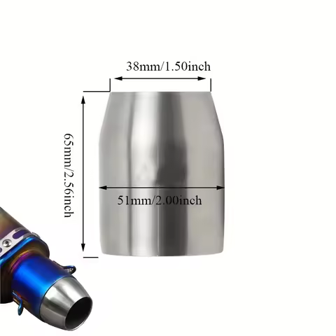 51mm-38mm motocycle exhaust 38-51mm adapter connector welding pipe universal exhaust pipe connector