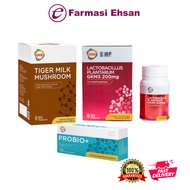 GKB Lactobacillus Plantarum GKM3 200mg/ Probio+/ Tiger Milk Mushroom 490mg 30s/60s