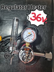 เกย์ซีโอทูอีตเตอร์36โวลล์ Regulator Heater Co2 ใช้กับ เครื่องเชื่อมไฟฟ้าแบบซีโอทู