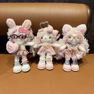 Korean Version Long-Leggged kt Bag Pendant Cute Female Exquisite Wear Plush Doll Keychain School Bag