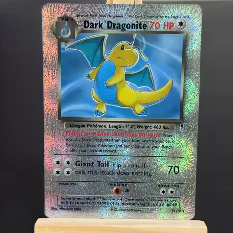 TCG English Dark Dragonite Collection Card 2002 Legendary Collection #5 5/110 Reverse Holo Card Diy 