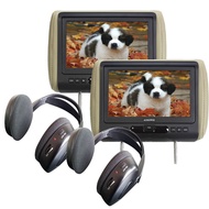 Audiovox Movies2Go - Two AVXMTGHR9HD 9" Headrest Monitor Systems w/Built in DVD Players