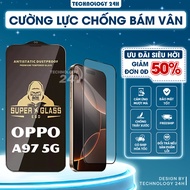 Oppo A97 5G transparent full screen tempered glass, high quality, anti-stain, anti-blue light, eye p