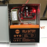 PERALATAN Ups 12v 7Ah 7,5 Ah 7.5 Ah Battery Package + 12v 5a Power Supply with 12v Battery Charger M